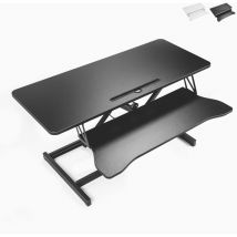Support pour moniteur pc de bureau réglable en hauteur Jallo xl - Noir
