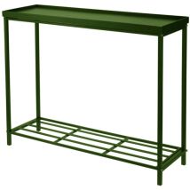 Console étagère en métal vert – 75 x 23 x 60 cm – Porte plantes et étagère à plantes – Hauteur, Matières, Nombre d'étage(s), Longueur, Largeur, 