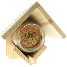 Support pour pot de beurre d'arachides H15 cm, pour oiseaux Trixie