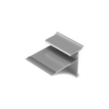 Support pour tablette verre - Décor : Anodisé argent - Largeur : 50 mm - Matériau : Aluminium - Pour tablette d'épaisseur : 10 mm - Pour tablette de