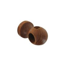 Support tringle rideau en bois de noyer – Embrasse de rideau – Matières, Longueur – SOLABIOL