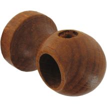 Support Tringle Rideau Bois Swish-home - Brun Foncé