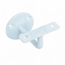 Support de rampe coudé fixe à visser blanc afbat