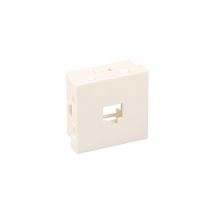 Support RJ45 KeystoneTM blanche 45x45