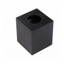 Support saillie GU10 / MR16 Orientable - Carré - Noir mat