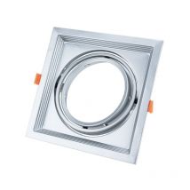 Optonica - Support Simple Orientable inox Encastrable pour Ampoule led AR11