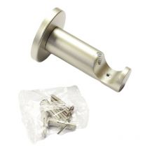 1 Support ouvert pour tringle a rideau Ø20 métal Coloris - Nickel