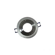 Support de spot rond 92 mm aluminium brossé - 7712 - Vision-el