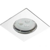 Support Spot Encastrable Plafond GU10 AC220-240V Fixe Blanc Carré IP20 - perçage 55mm