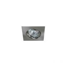 Collerette support encastrable orientable carré chrome