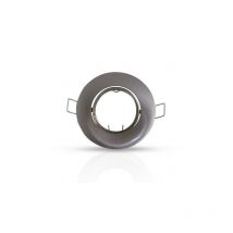 Vision-el - Support de Spot led Encastrable Orientable 30° Argent IP20 Ø92mm - perçage Ø75mm