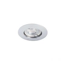 Support de spot encastrable perçage 65-75mm rond Chrome