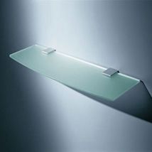 Support tablette - Hauteur mini : 44 mm - Hauteur maxi : 69 mm - Profondeur : 60 mm - Largeur : 40 mm - Charge : 12 kg - Décor : Nickel satiné