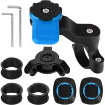 Jalleria - Support Téléphone Moto - Amortisseur de Vibrations Compatible avec Smartphones Universels (iPhone, Android, Samsung), pour Guidon de Vélo,