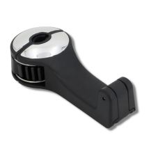 Argent/Noir Support téléphone multifonction Venteo Crochet pour siège arrière de voiture - Appuie-têtes - Rotatif 360 degrés - Argent - Rangement
