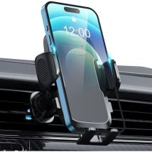 Support Telephone Voiture Grille Aération,Rotatif à 360°, Porte Telephone Voiture avec Un Bouton de Libération, Compatible avec iPhone 14 Pro Max et