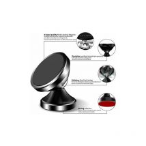 Support Telephone Voiture, [Lot de 2] ivoler porte Téléphone Voiture Universel 360° Rotation, Magnetique portable Aimant Adhésif pour Smartphone,