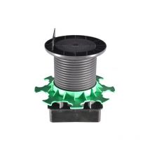Support terrasse bois pour pieu métallique elevo