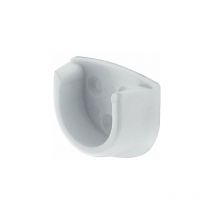 Support tube armoir blanc 20mm