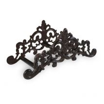 Decoration D ’ Autrefois - Support Tuyau Arrosage Fonte Marron 34.5x14.5x15cm - Décoration d'Autrefois