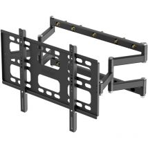 Support tv Mural Large - 40-85 Pouces Orientable pour écrans et téléviseurs Fixation Murale tv Solide avec Horizontale Angle Pivotant à ±30° Charge