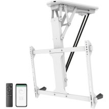 Support Tv Plafond Motorisé Hl44mwl – Pour Écrans 32-70" – Charge Max 35 Kg – Commande Par Application – Inclinaison 75° – My Wall