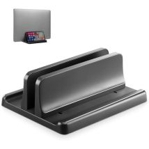 Support vertical pour ordinateur portable – Support 3 en 1 réglable pour gagner de la place