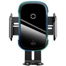 Basetech - Baseus Car Mount Wireless Light Electric Electric Automatic Holder 15W Black (WXHW03-01) (WXHW03-01)