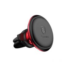 Baseus car mount magnétique car air vent phone holder, red/ black (sugx020009)