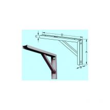 Supporti staffe mensole per ripostigli 2 pezzi cm 40