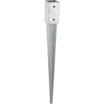 Supporto A Innesto In Acciaio, Grigio, Altezza 75 X Larghezza 9 X Profondità 9 Cm Into The Green