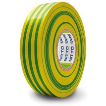 Nastro isolante - verde/giallo - 19 mm x 10 m