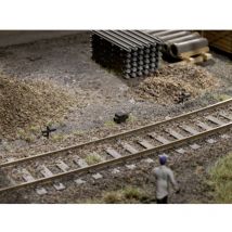 41619 10 supporti cavi e 2 scatole degli avvolgibili sotto pressione H0 Modello pronto, già assemblato - Auhagen