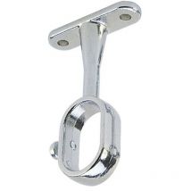 Supporto centrale ovale cromato