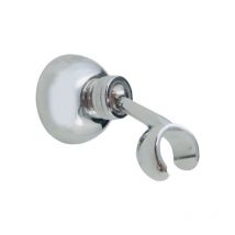 Bagnoclic - Supporto per doccia in ottone esterno stile tondo, con fissaggio