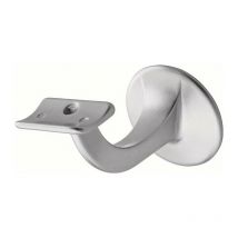 Staffa per corrimano 3506 alluminio, argento, anodizzato, piastra a parete 56 mm