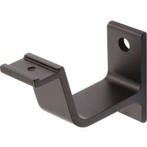 Supporto corrimano 3551 alluminio, anodizzato nero, sormonto Hermeta