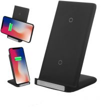 Supporto di ricarica rapida qi wireless da 30 w per iPhone11 Pro Max Galaxy S10 / Note10 ecc (nero da 30 w) ZebraA
