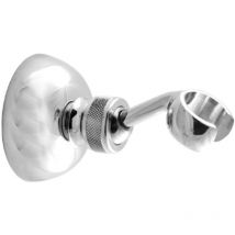 Bagnoclic - Supporto Doccia In Ottone Cromato, Vintage Completo Di Fissaggi