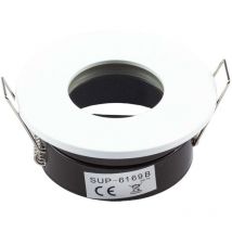 Porta spot impermeabile IP65 - giro bianco Bianco - GU10 - Rotondo