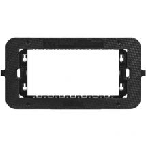 Ave supporto smart44 nero con viti 4 moduli per scatole rettangolari 44a04sm