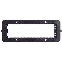 Ave supporto smart44 nero con viti 7moduli scatole rettangolari