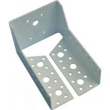 Supporto per travi chiuso 100X140MM acciaio bianco
