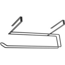 Porta rotolo Metaltex nero matto