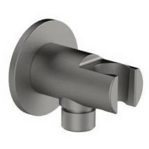 Supporto minimal con presa acqua Cromo remer