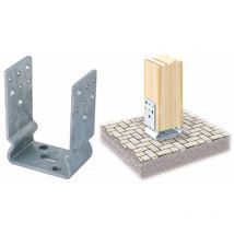 Support u zinc.fire avec pli art.791 60x121 mm