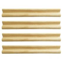 Supports de dominos en bois, 4 pièces, support de carreaux de dominos, plateau organisateur, supports en bois