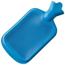 Supreme - blaue 2-Liter-Wärmflasche aus Gummi