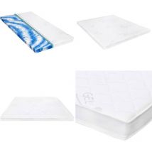 Vidaxl - Sur-matelas 160 x 200 cm Mousse de gel 7 cm - sur-matelas - housse de matelas - Home & Living - Blanc
