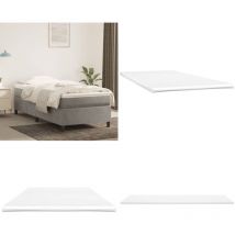 Vidaxl - Sur-matelas 90x200x5 cm - sur-matelas - housse de matelas - Home & Living - Blanc